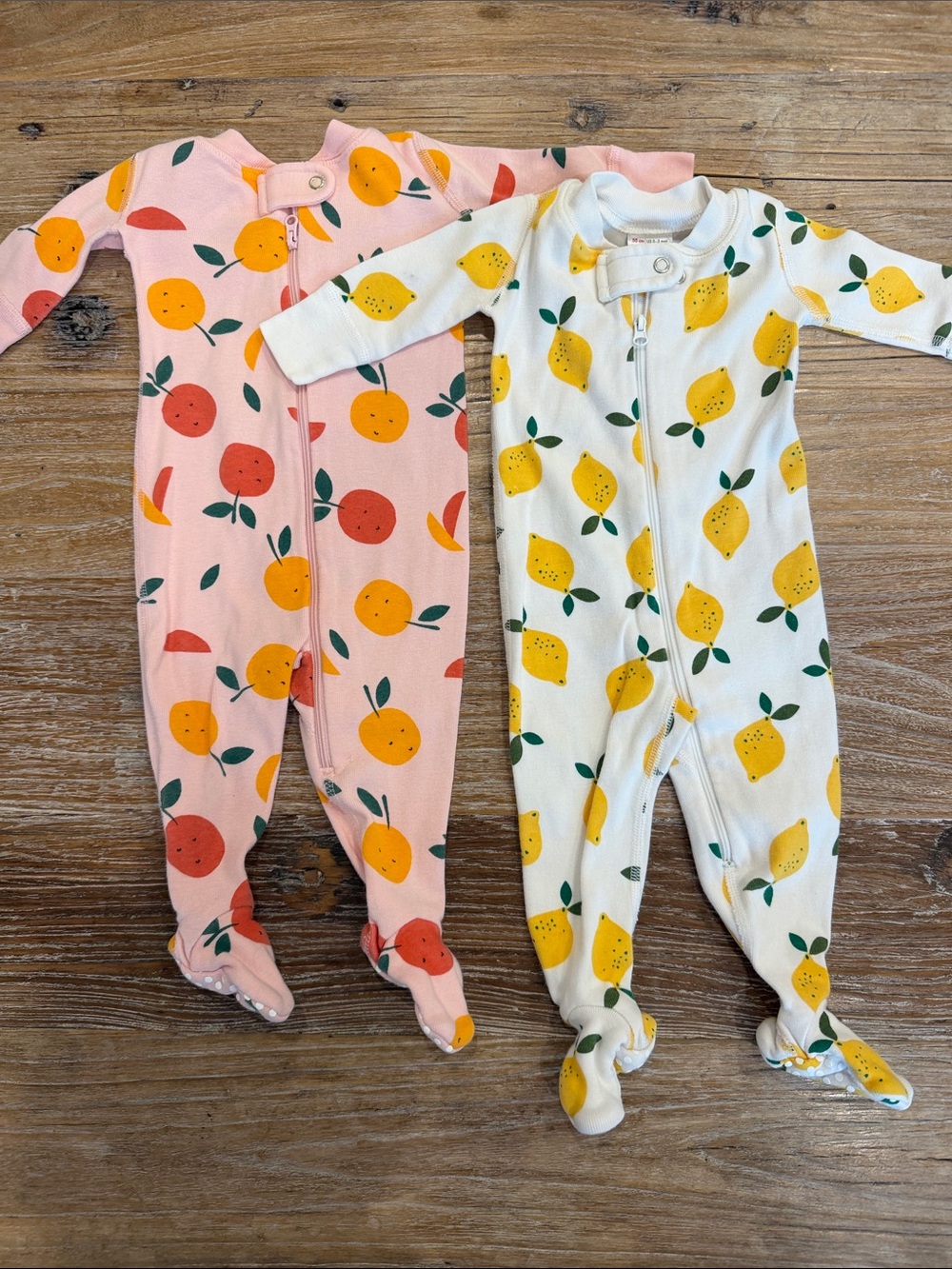 Hanna Andersson 0-3 Months Fruit Footed One-Pieces